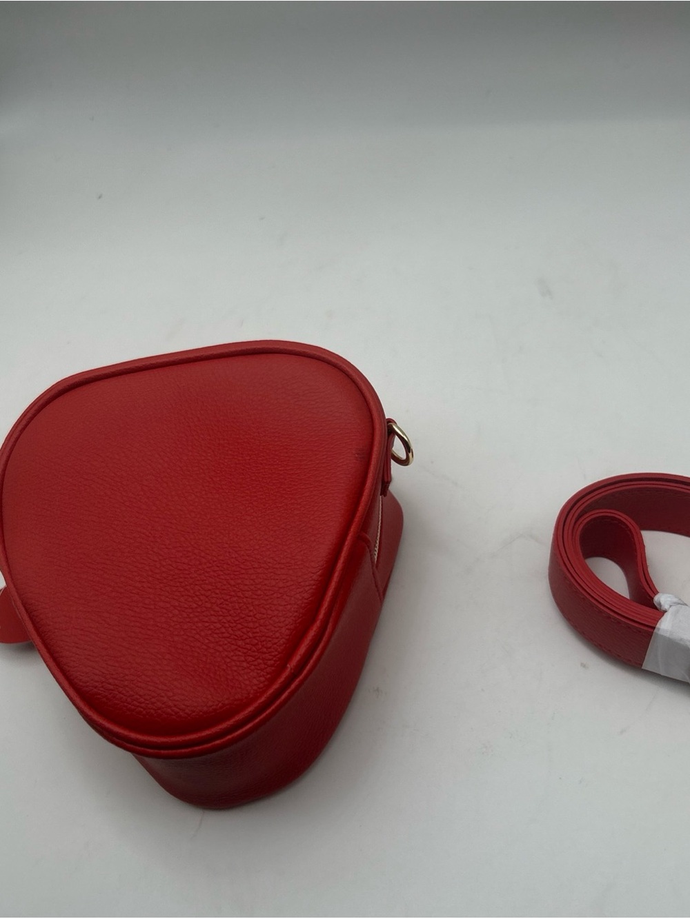 Bath & Body Works 6" Strawberry Mini Crossbody Cosmetic Bag Red Clear Front NWT* - Picture 2 of 4
